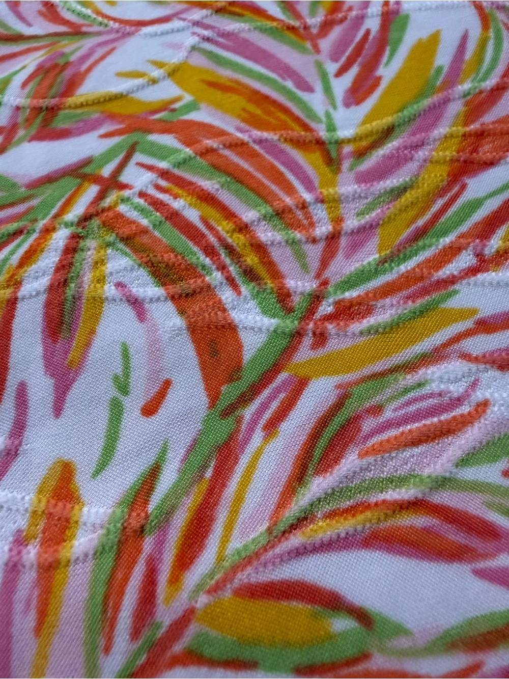 Emily Daniels Colorful Palm Leaf Tropical Top Shirt XL - Picture 4 of 11